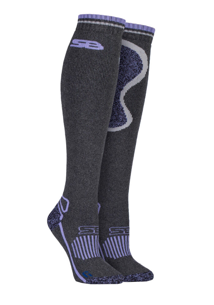 Storm Bloc - Damen lange kniehohe Wollmischung Thermo Reitsocken - Bild 12 von 15