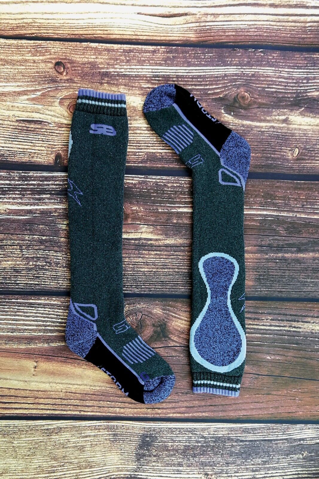 Storm Bloc - Damen lange kniehohe Wollmischung Thermo Reitsocken - Bild 15 von 15