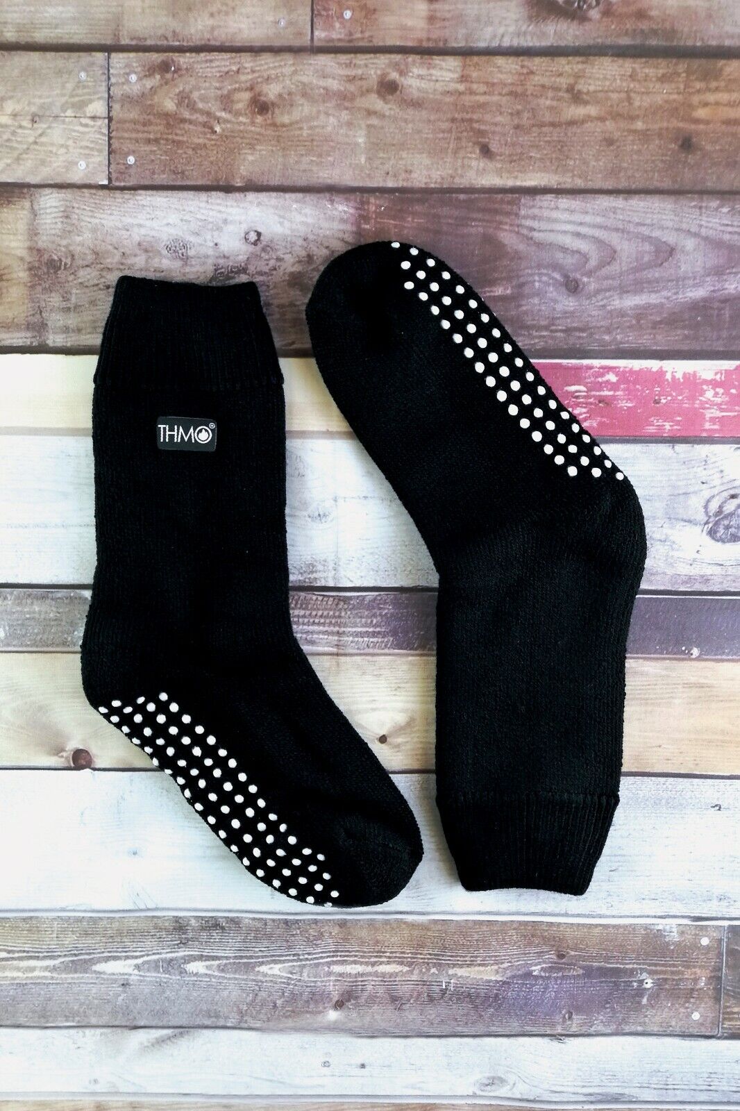 THMO - Ladies Non Slip Fluffy Fleece Inner Warm Thermal Gripper Slipper Socks - Picture 10 of 28