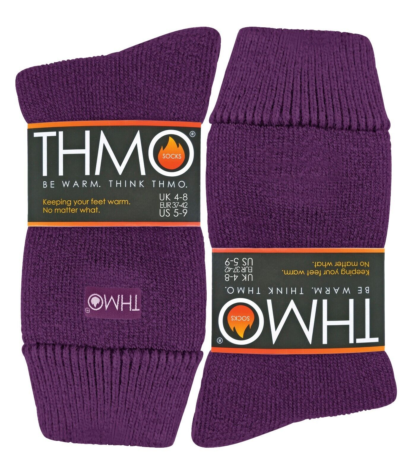 THMO - Ladies Non Slip Fluffy Fleece Inner Warm Thermal Gripper Slipper Socks - Picture 14 of 28