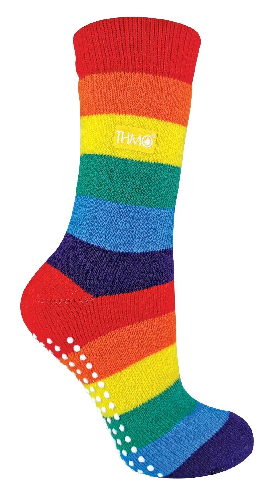 THMO - Ladies Non Slip Fluffy Fleece Inner Warm Thermal Gripper Slipper Socks - Picture 23 of 28