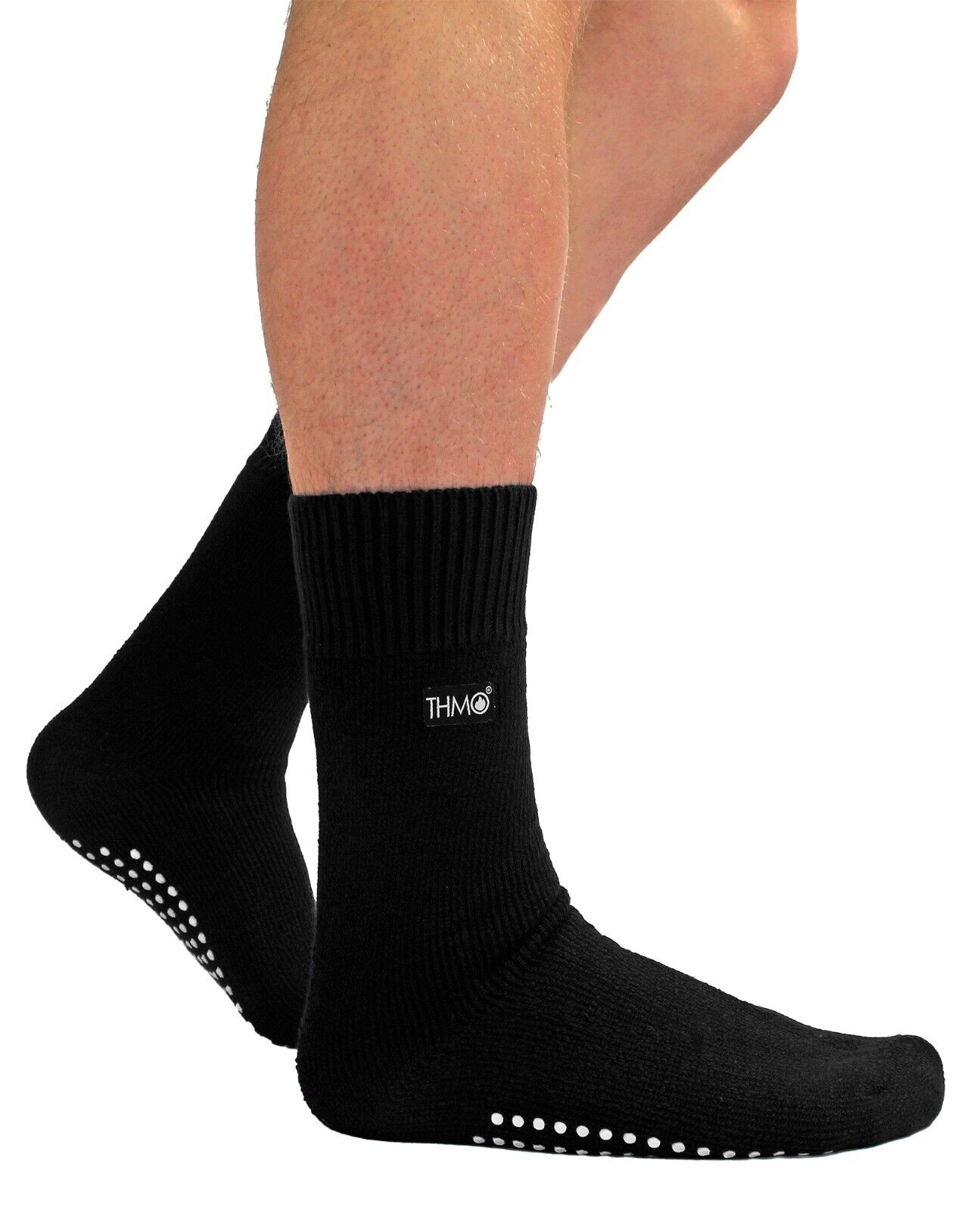 THMO - Mens Indoor Non Slip Winter Warm Thermal Fleece Lined Slipper Socks - Picture 6 of 31