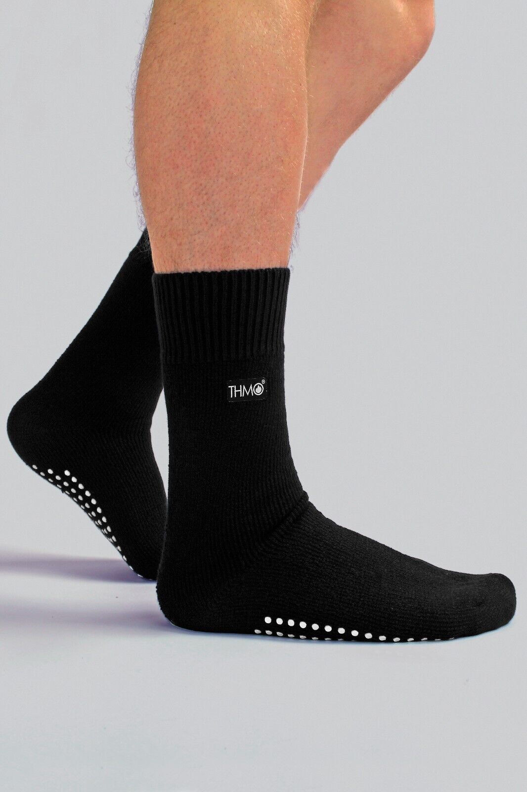 THMO - Mens Indoor Non Slip Winter Warm Thermal Fleece Lined Slipper Socks - Picture 9 of 31
