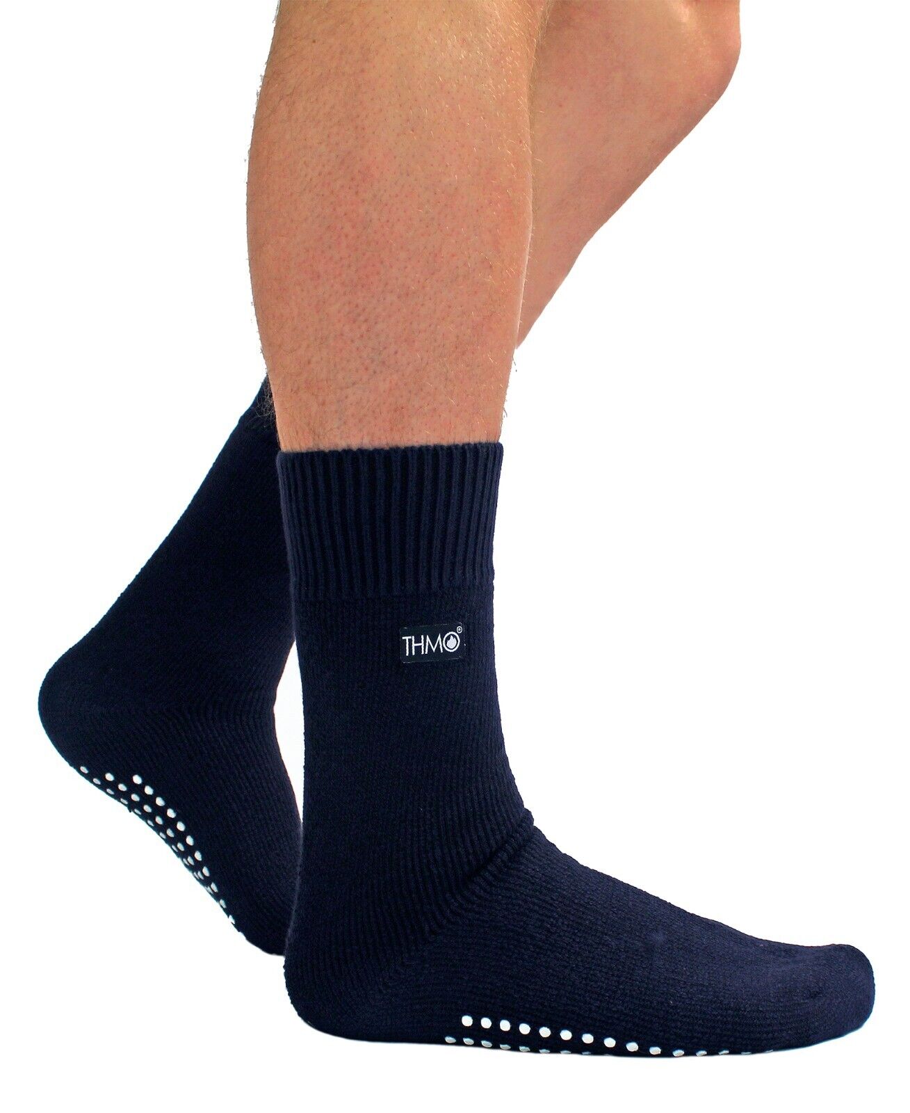 THMO - Mens Indoor Non Slip Winter Warm Thermal Fleece Lined Slipper Socks - Picture 13 of 31