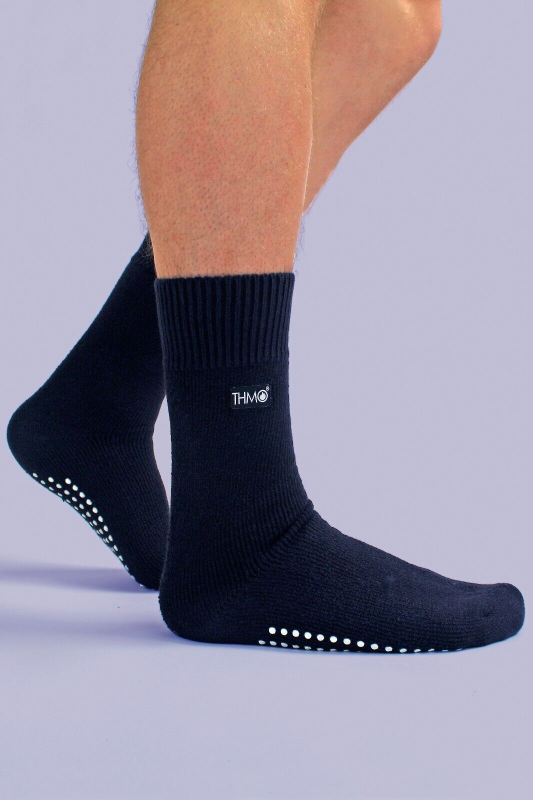THMO - Mens Indoor Non Slip Winter Warm Thermal Fleece Lined Slipper Socks - Picture 16 of 31