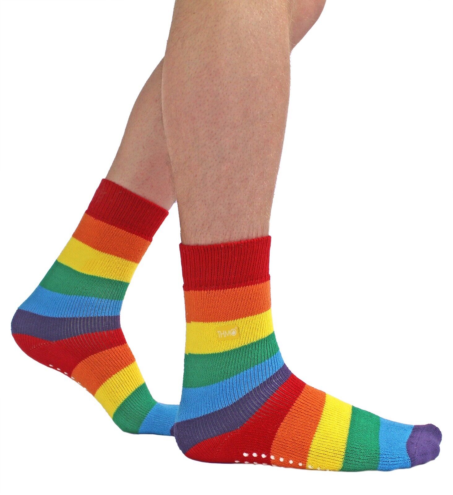 THMO - Mens Indoor Non Slip Winter Warm Thermal Fleece Lined Slipper Socks - Picture 27 of 31