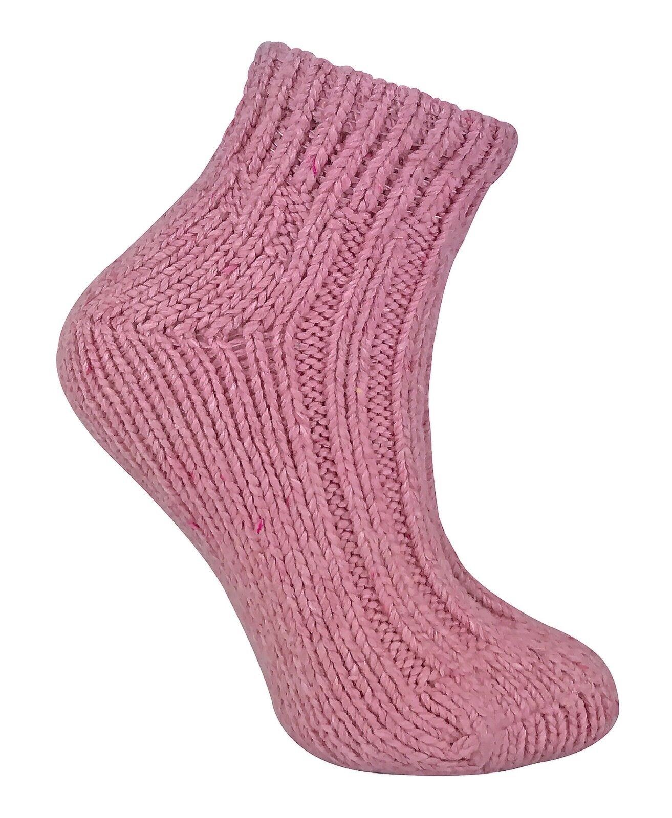 Sock Snob - Womens Chunky Ribbed Low Cut Wool Blend Ankle Boot Socks - Picture 8 of 31