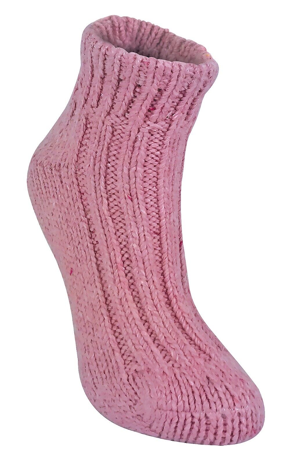 Sock Snob - Womens Chunky Ribbed Low Cut Wool Blend Ankle Boot Socks - Picture 9 of 31