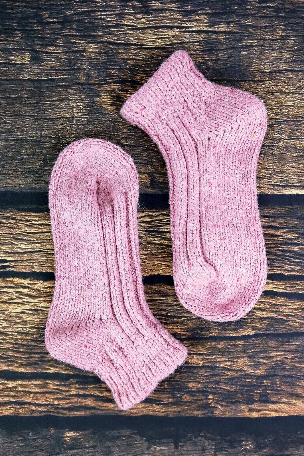 Sock Snob - Womens Chunky Ribbed Low Cut Wool Blend Ankle Boot Socks - Picture 13 of 31