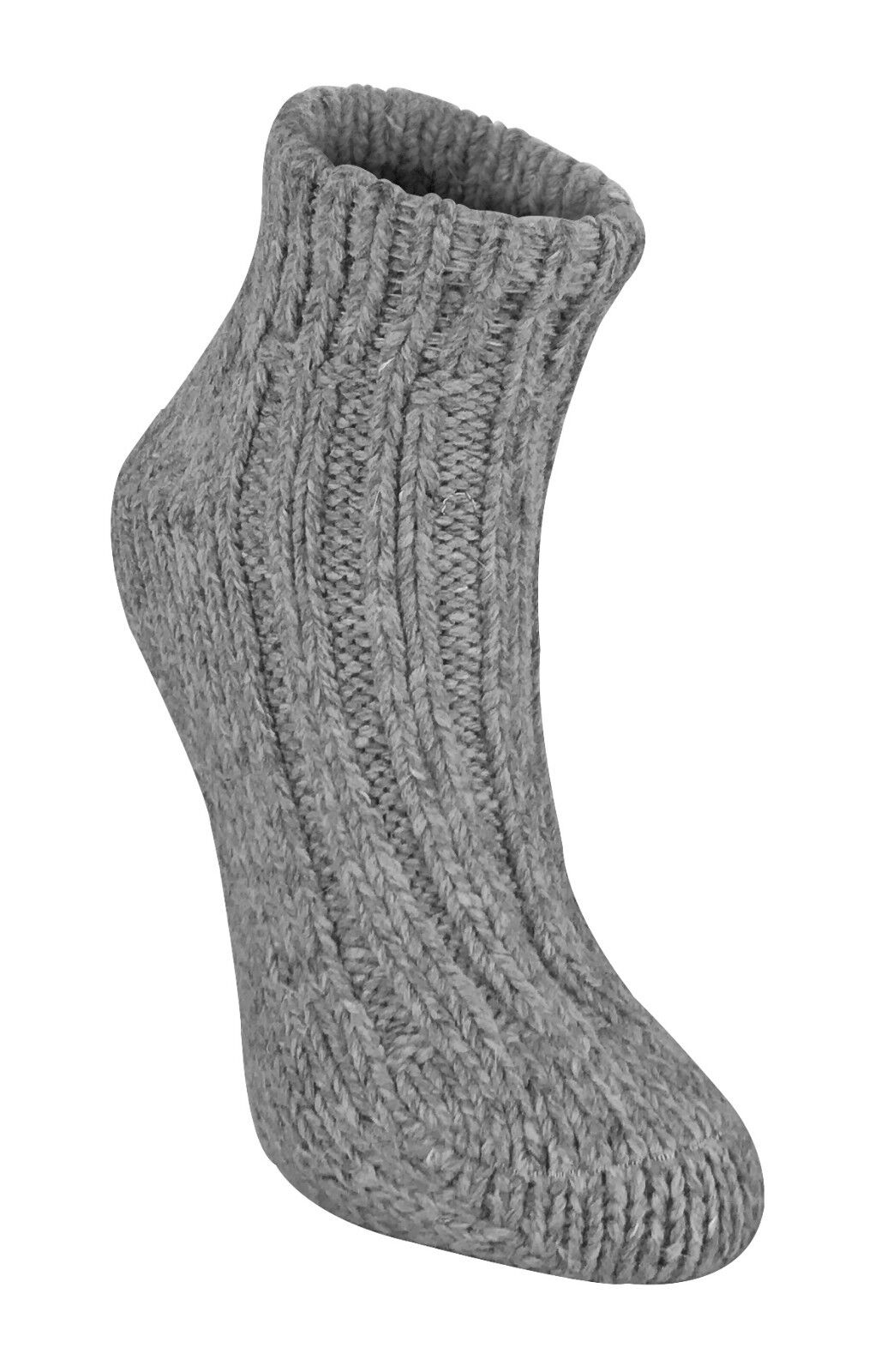 Sock Snob - Womens Chunky Ribbed Low Cut Wool Blend Ankle Boot Socks - Picture 21 of 31