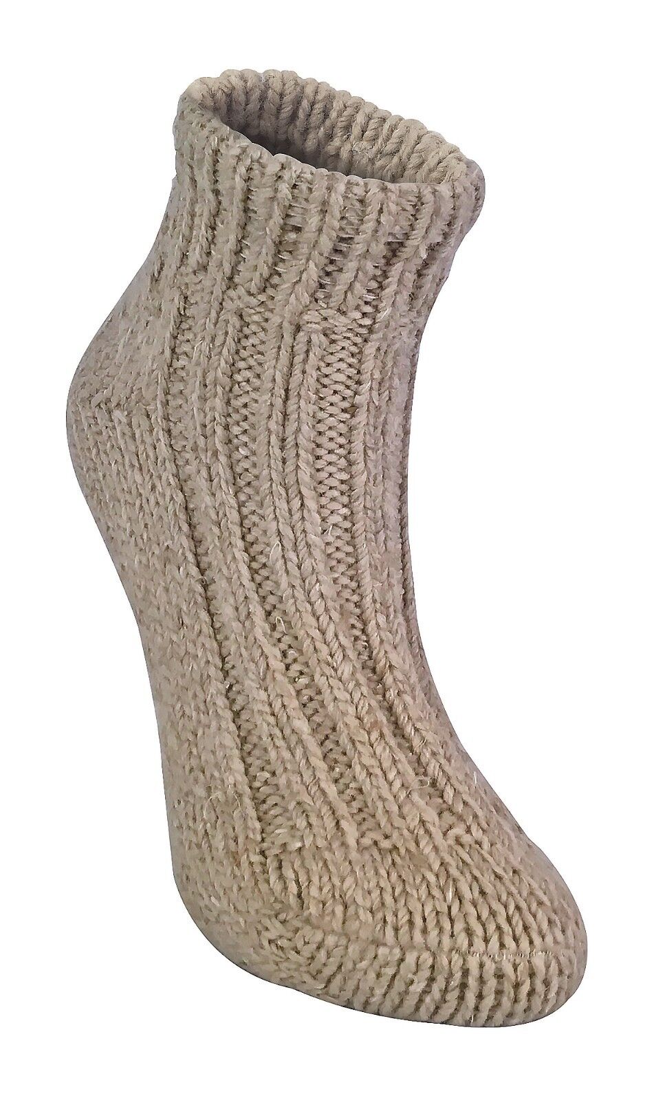 Sock Snob - Womens Chunky Ribbed Low Cut Wool Blend Ankle Boot Socks - Picture 27 of 31