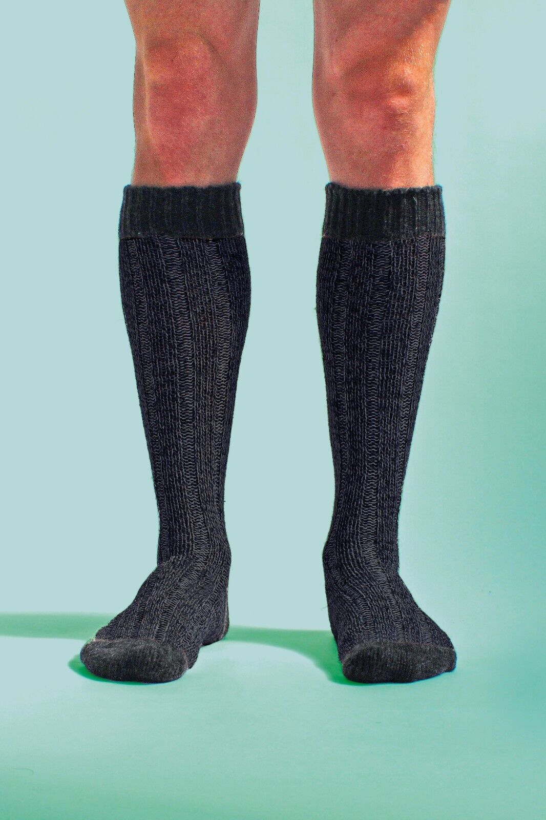 Workforce - extra lange kniehohe warme Wollstiefelsocken für Herren - Bild 9 von 15