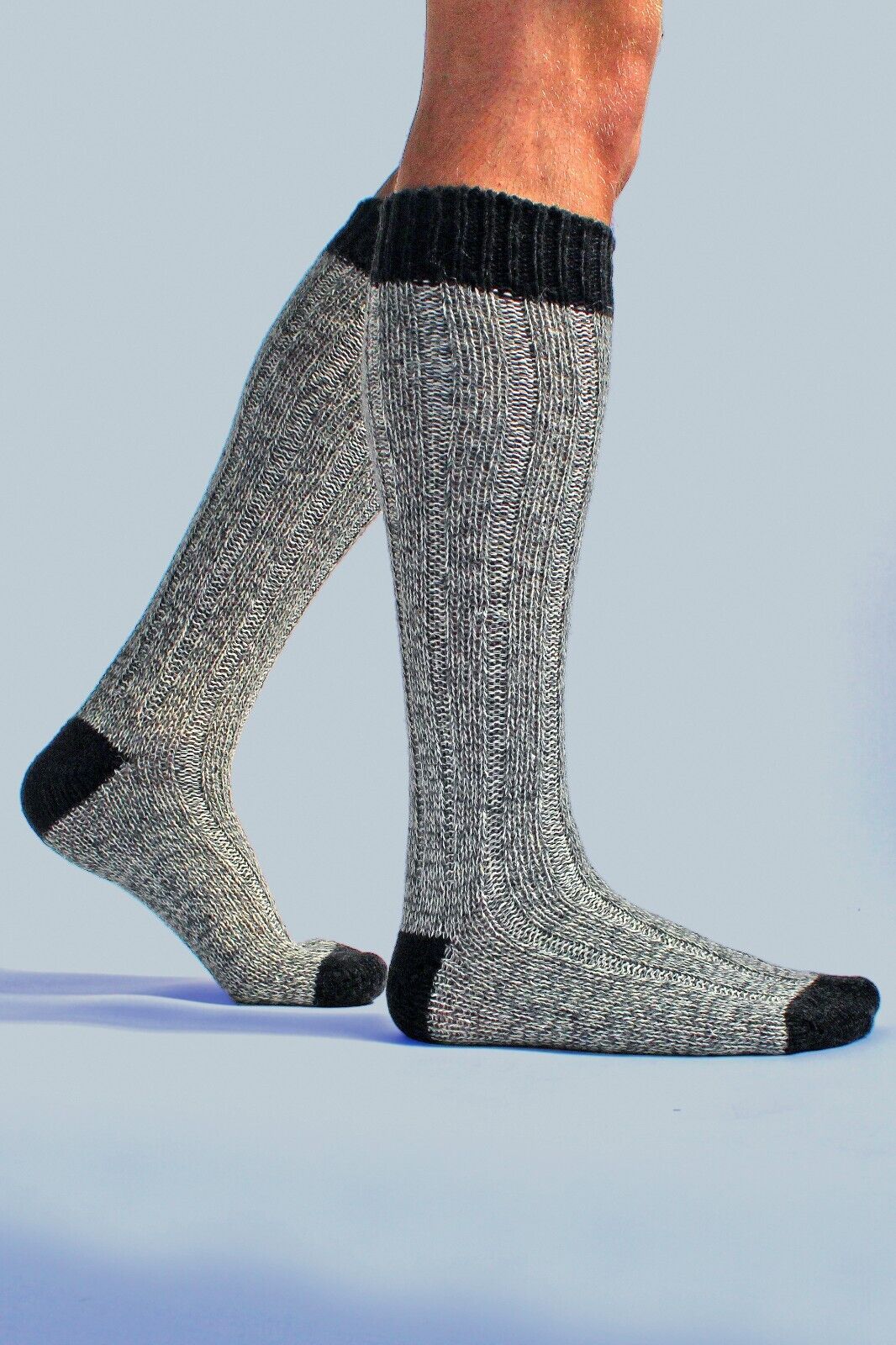Workforce - extra lange kniehohe warme Wollstiefelsocken für Herren - Bild 13 von 15
