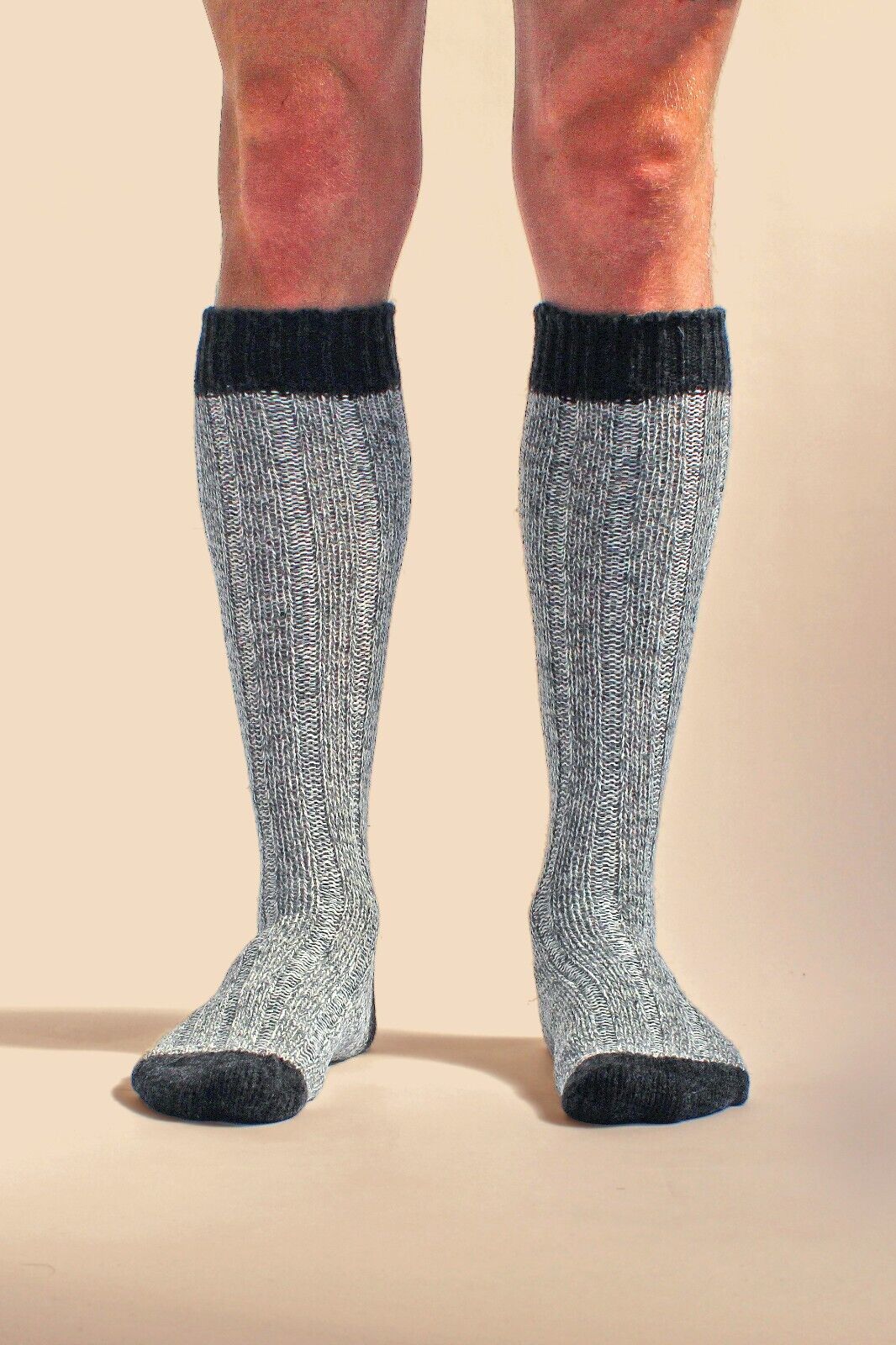 Workforce - extra lange kniehohe warme Wollstiefelsocken für Herren - Bild 14 von 15