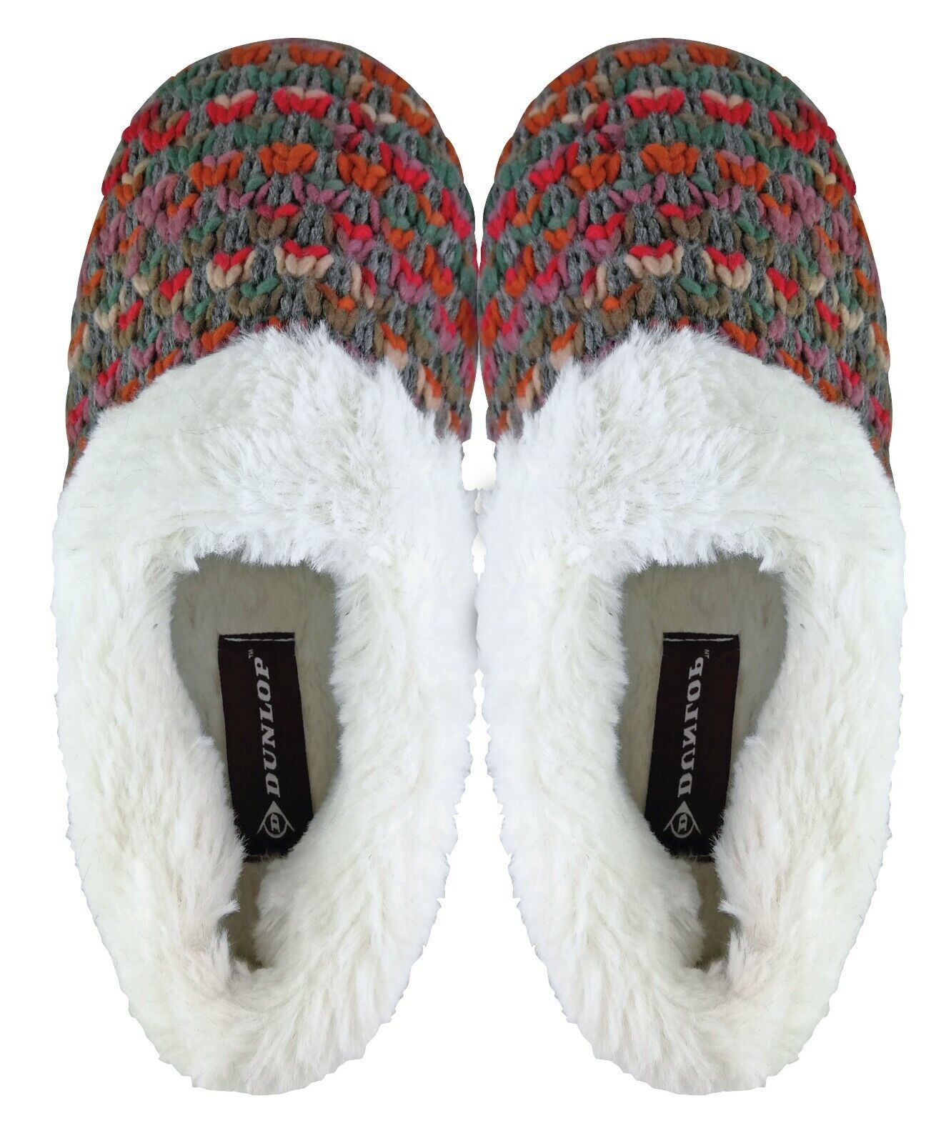 Dunlop - Damen/Damen warme niedliche Luxus flauschige bequem gestrickte Hausschuhe - Bild 8 von 17