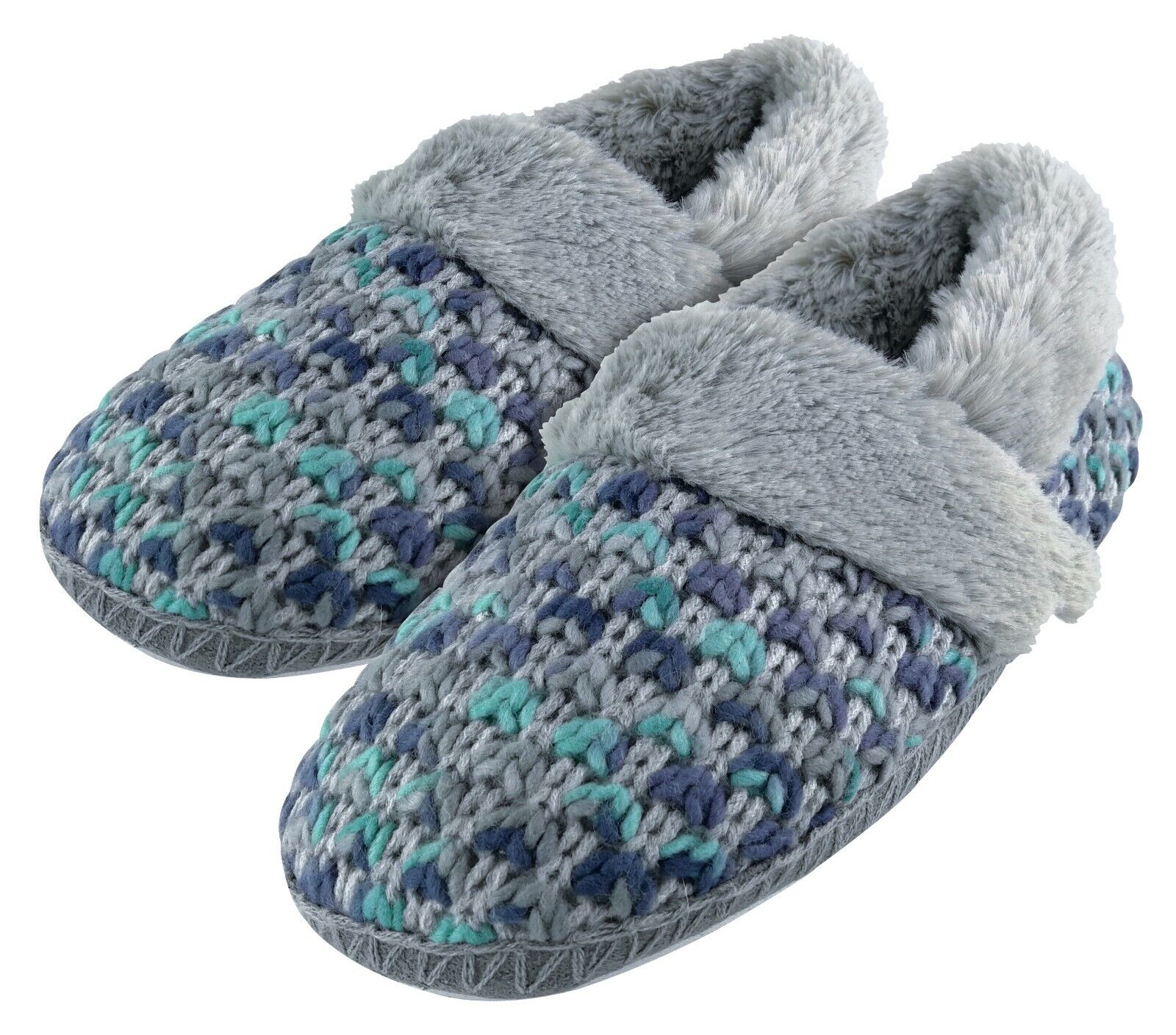 Dunlop - Damen/Damen warme niedliche Luxus flauschige bequem gestrickte Hausschuhe - Bild 10 von 17