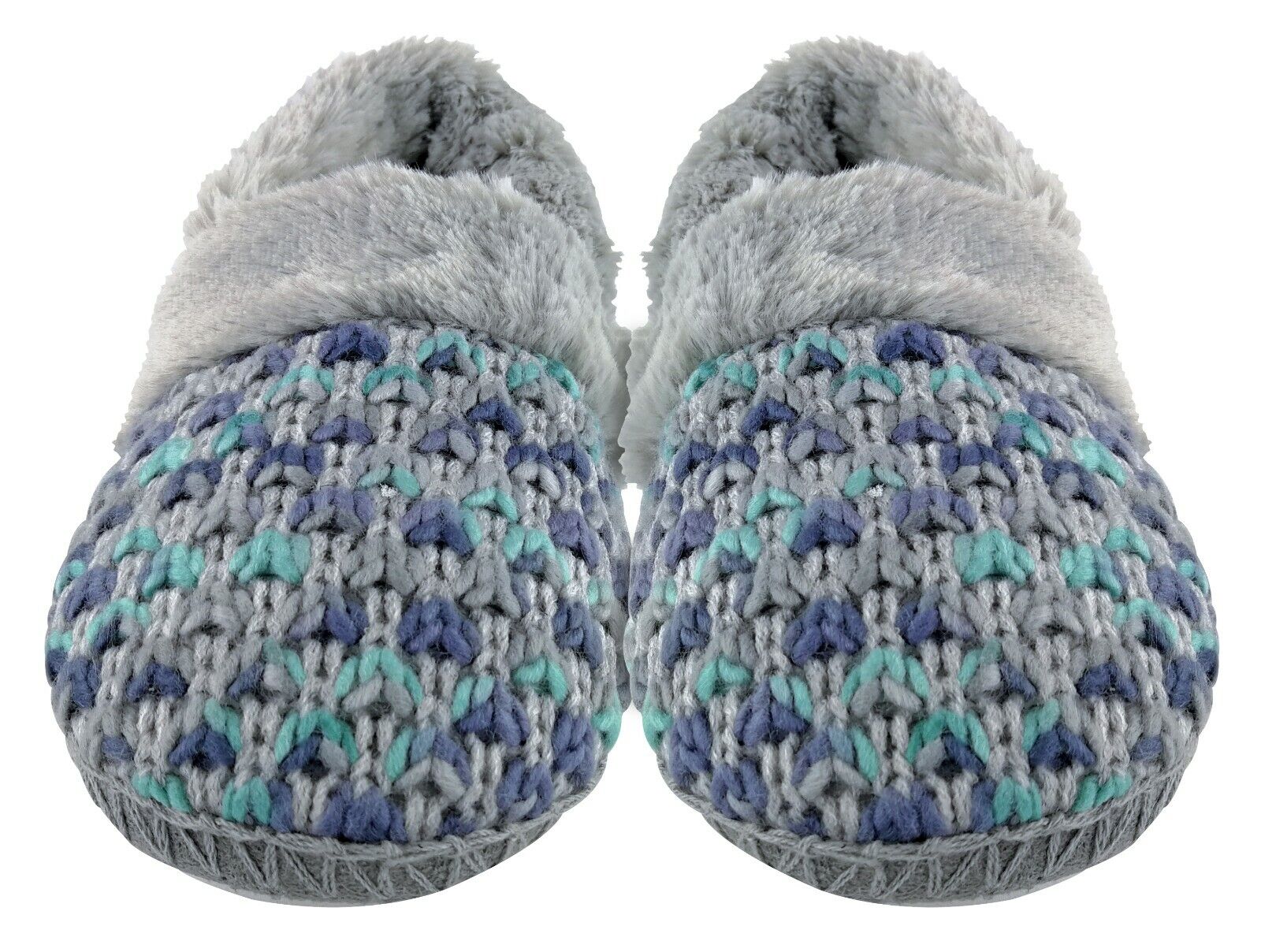 Dunlop - Damen/Damen warme niedliche Luxus flauschige bequem gestrickte Hausschuhe - Bild 11 von 17