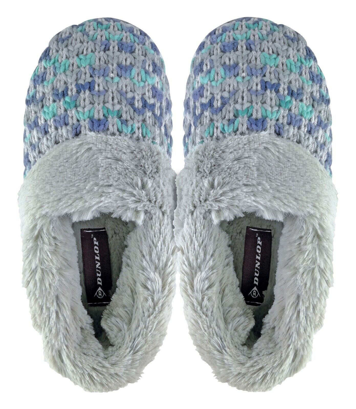 Dunlop - Damen/Damen warme niedliche Luxus flauschige bequem gestrickte Hausschuhe - Bild 12 von 17