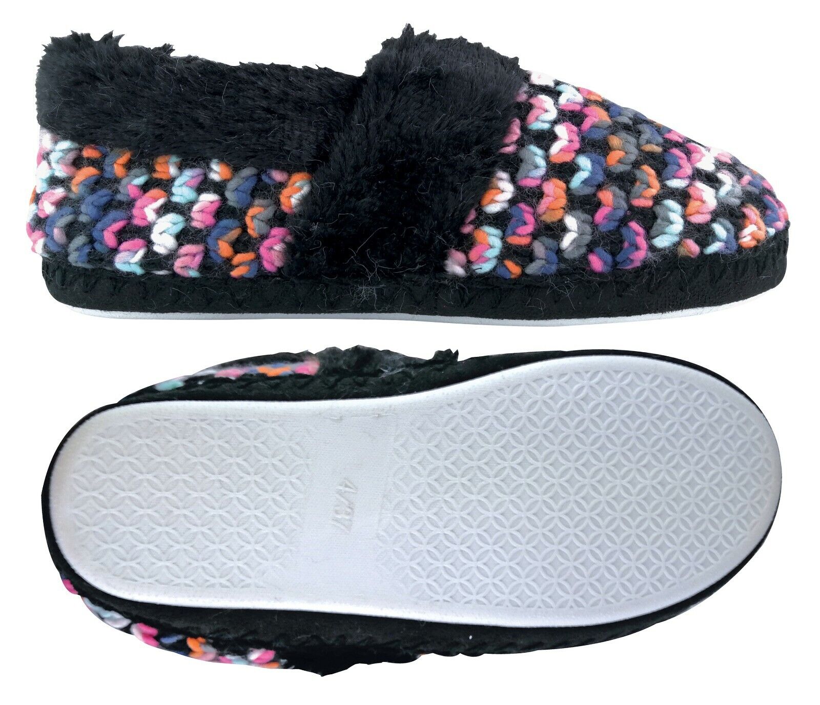 Dunlop - Damen/Damen warme niedliche Luxus flauschige bequem gestrickte Hausschuhe - Bild 17 von 17