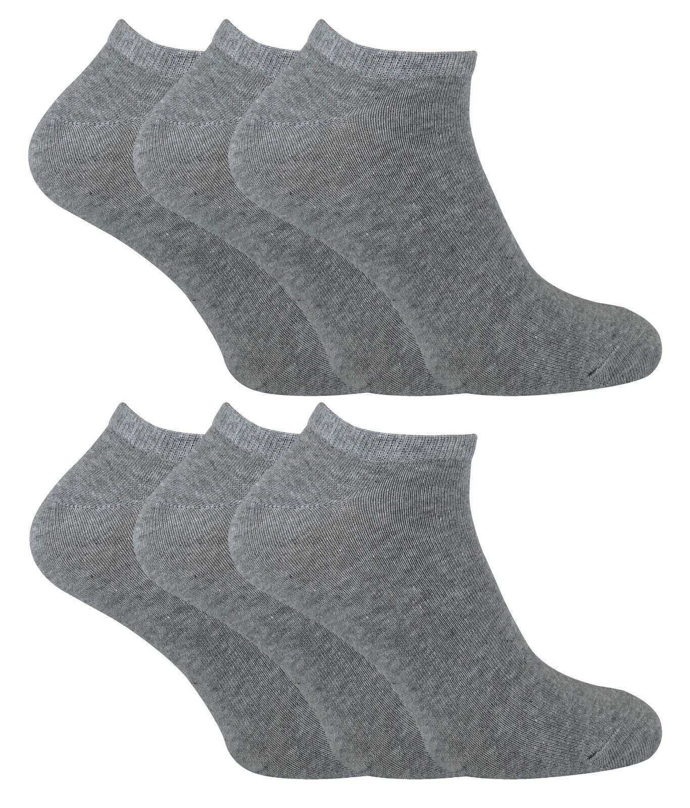 SOCK SNOB - 6 Pairs Mens Kids Cotton Low Cut Short Quarter Gym / Trainer Socks - Picture 12 of 23