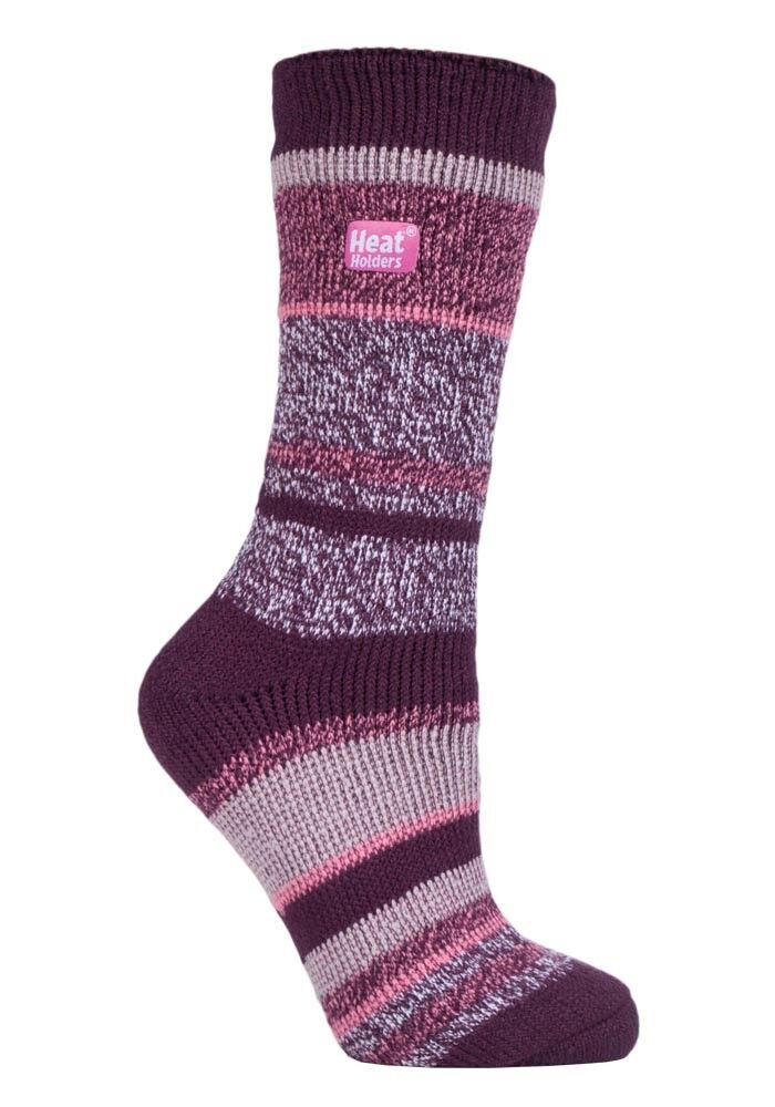 Wärmehalter - warme 2,3 TOG gestreifte Twist-Thermosocken für Damen/Damen - Bild 30 von 41