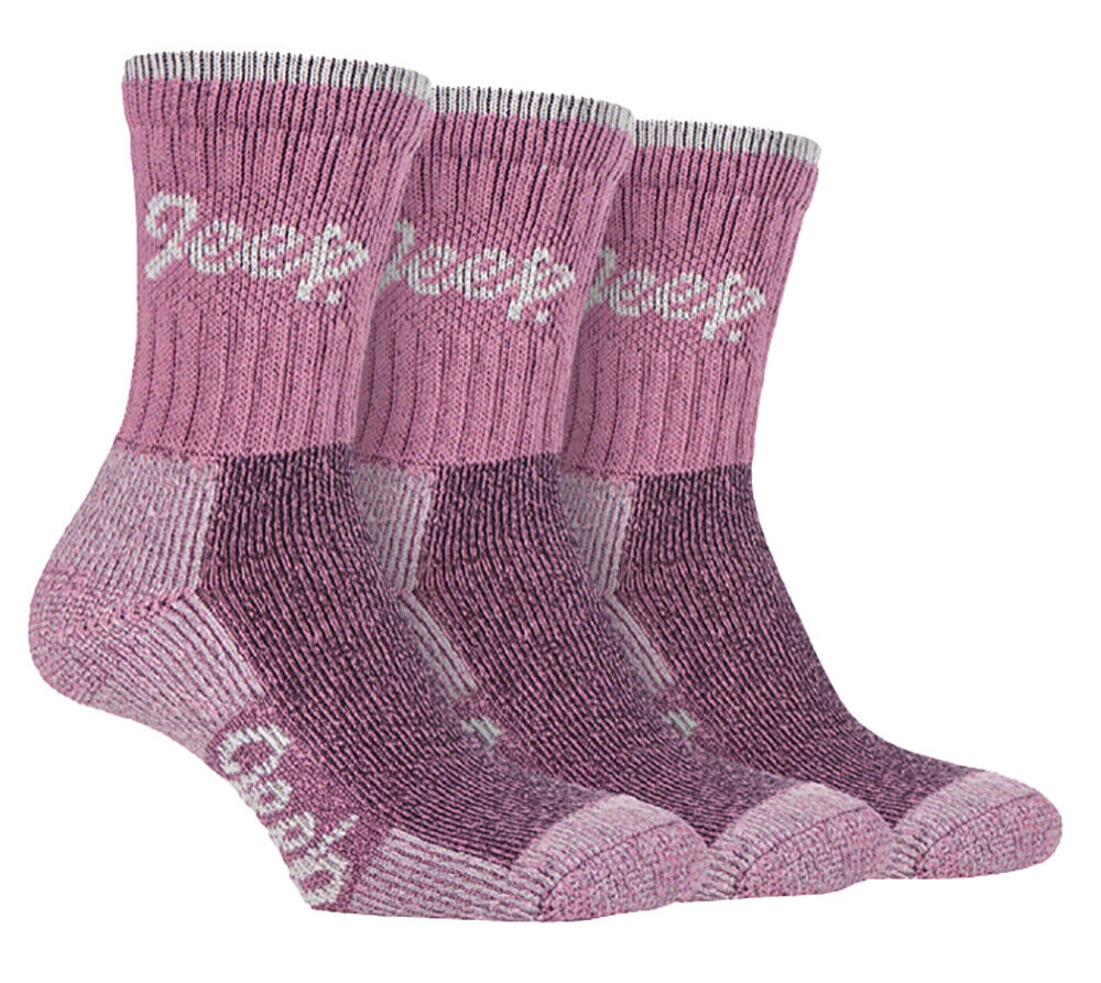 Jeep - 3er-Pack Baumwolle Outdoor Wanderschuh Socken für Damen/Damen - Bild 6 von 9