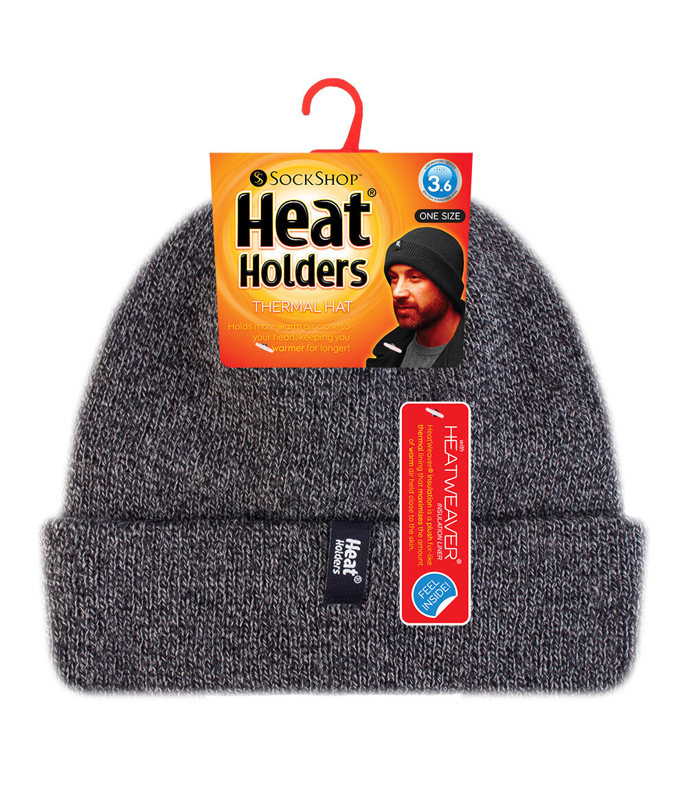 Heat Holders - Herren warm thermo beanie wintermütze / mütze hut mit innenfutter - Bild 7 von 7