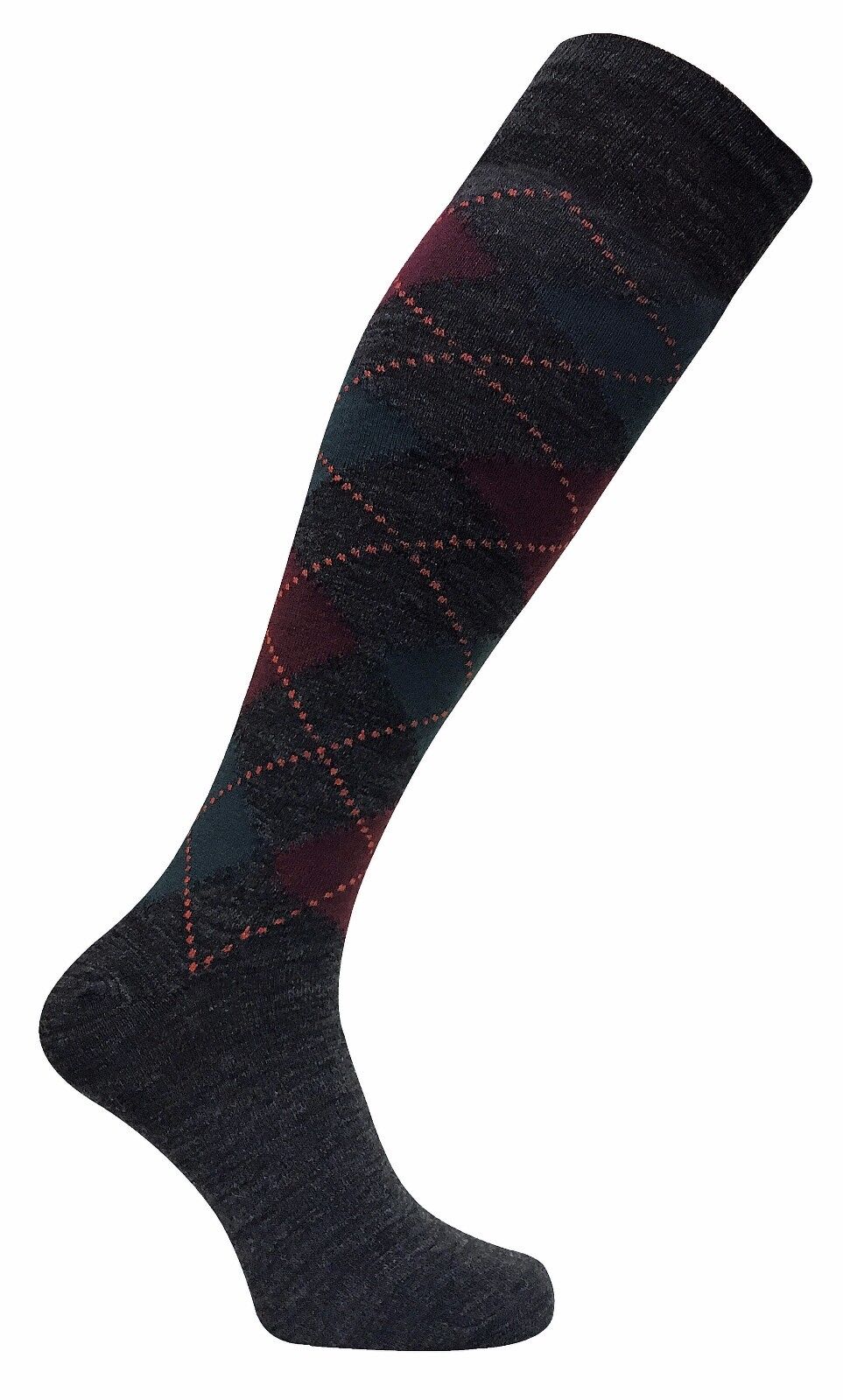3 paires homme fines chaud tres longue hautes laine chaussettes en gris / marron - Imagen 11 de 13