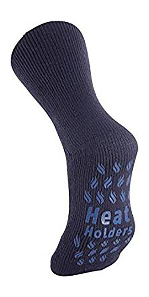 Heat Holders - Men Thick Winter Thermal Non Slip Gripper Slipper Socks - Picture 16 of 23